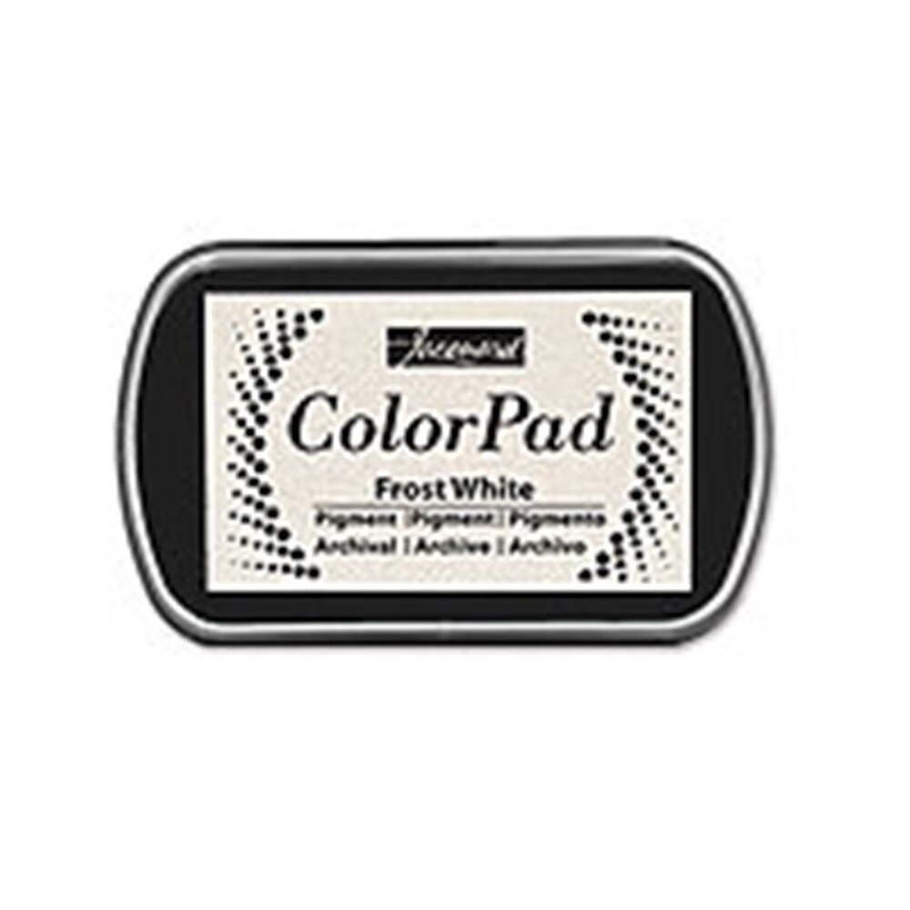Jacquard, Ink, Art & School, Color pad, Pigmented, Stamp Pad, 773937, Frost White